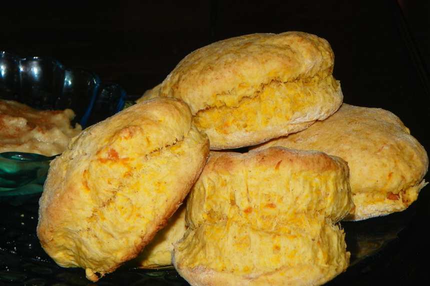 Sweet potato top biscuits baby